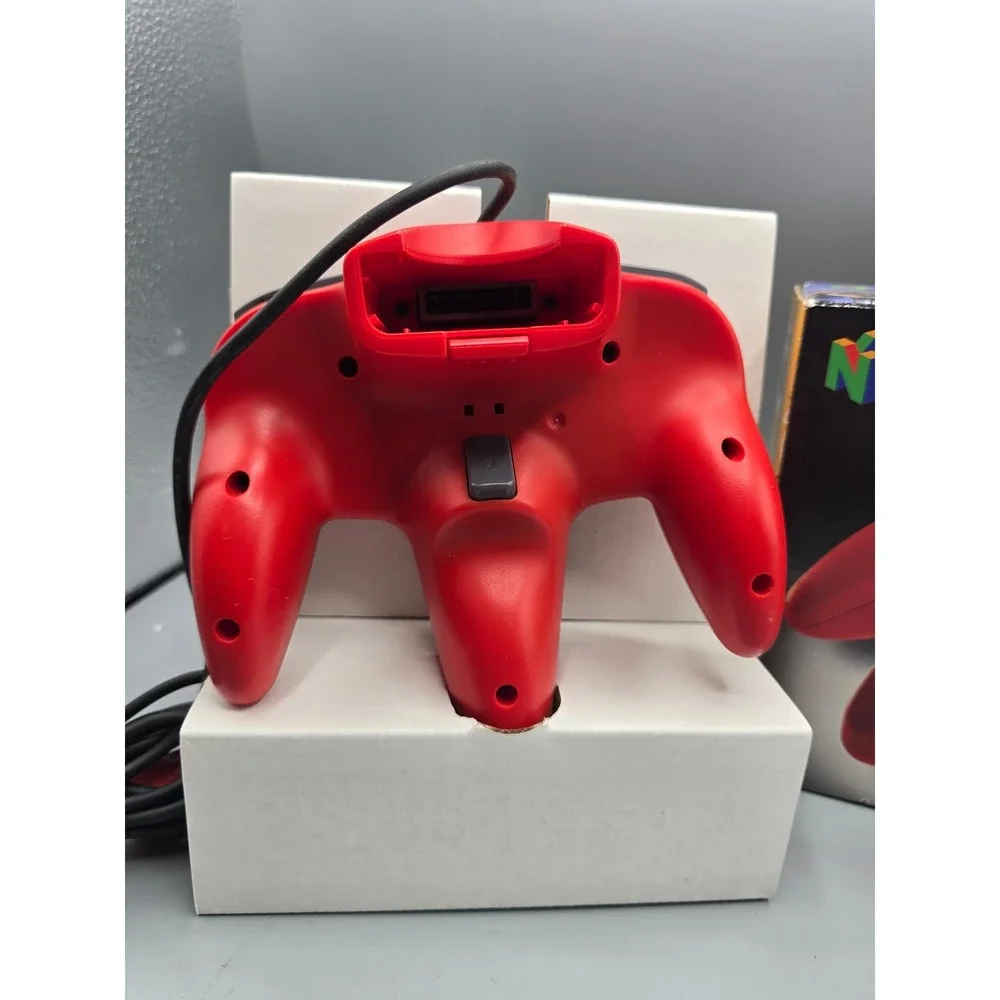 Nintendo 64 N64 Controller Red Original‎ OEM Wired Gamepad with Box NUS-005